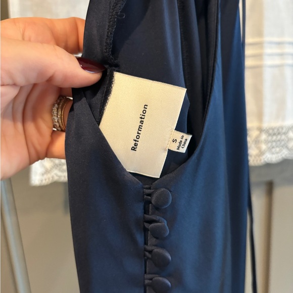 NEW Reformation Jeany Silk Dress - Picture 4 of 8